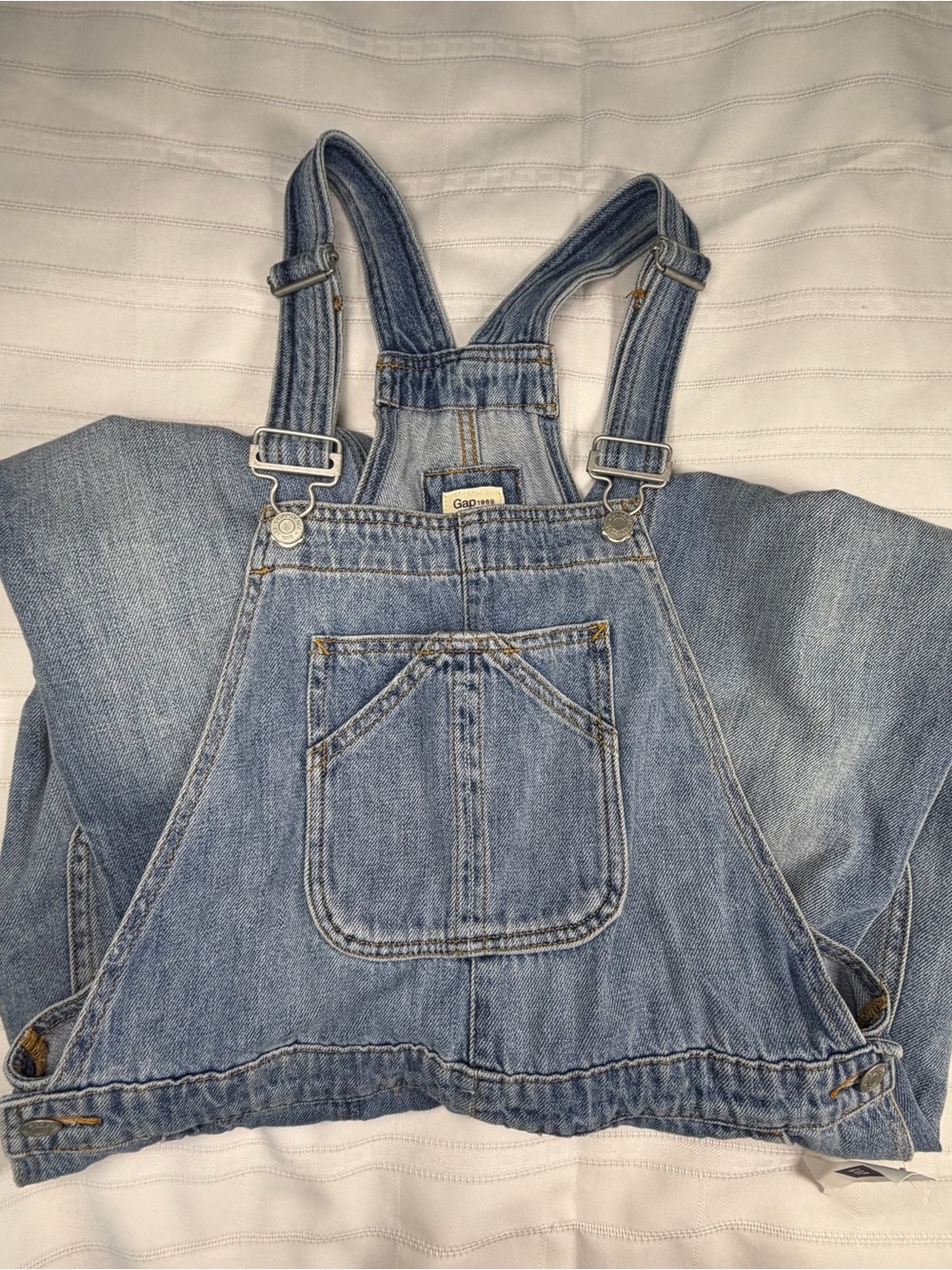GAP Light Wash Denim Overalls S NWT Utility Cottagecore Prairie Rustic Preppy